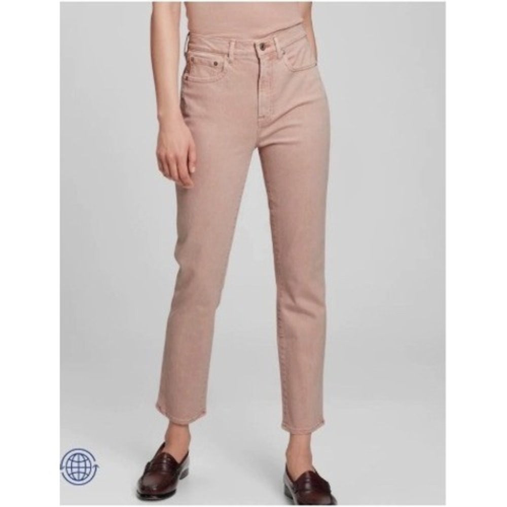 Gap Womens Size 4/27 Regular Vintage Slim Jean Light Pink High Rise Ankle Length